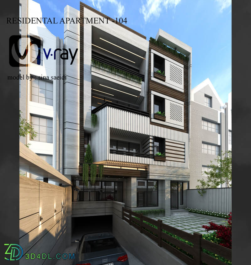 residental apartment facade-104