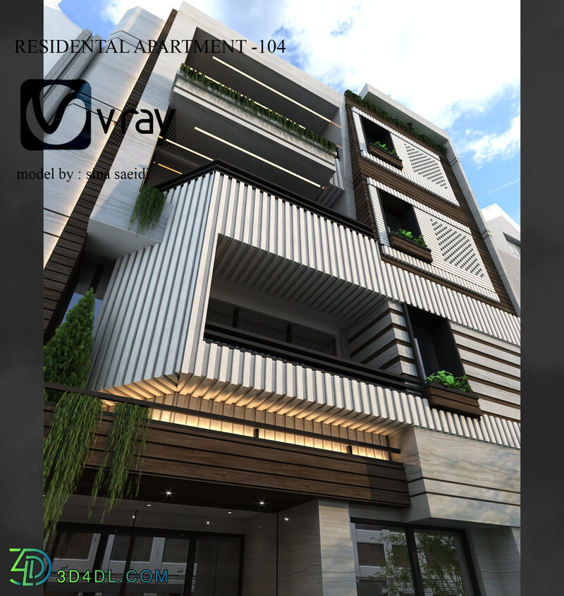 residental apartment facade-104