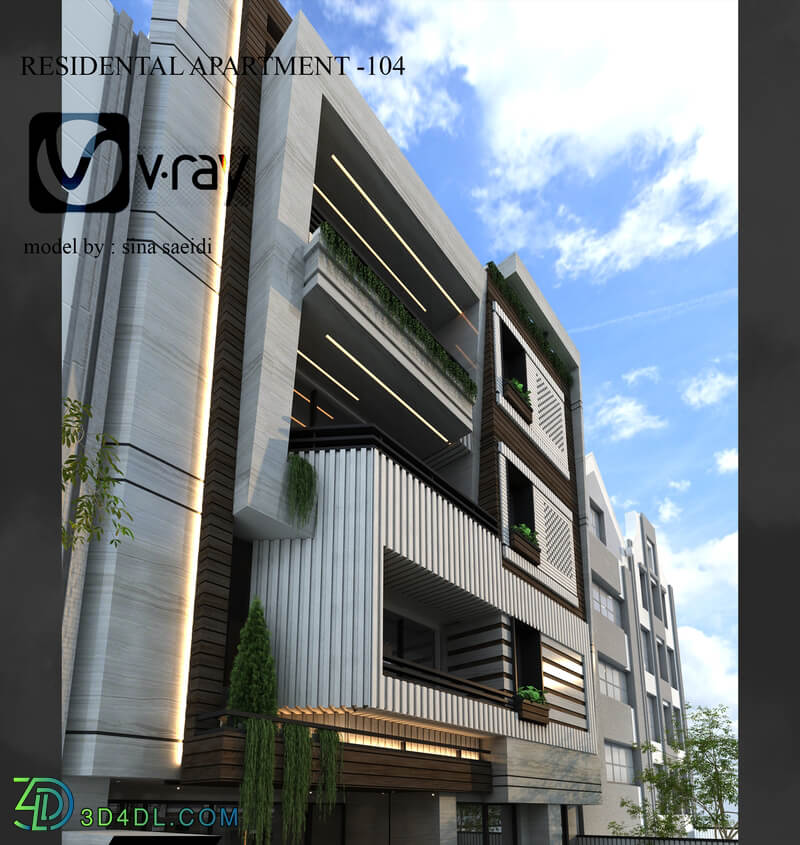 residental apartment facade-104