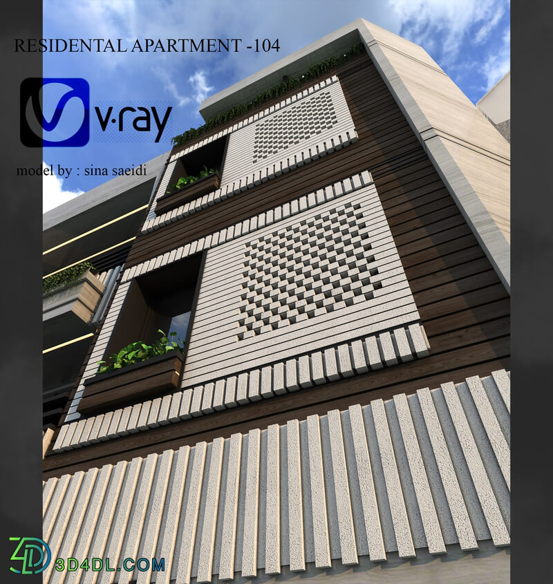 residental apartment facade-104