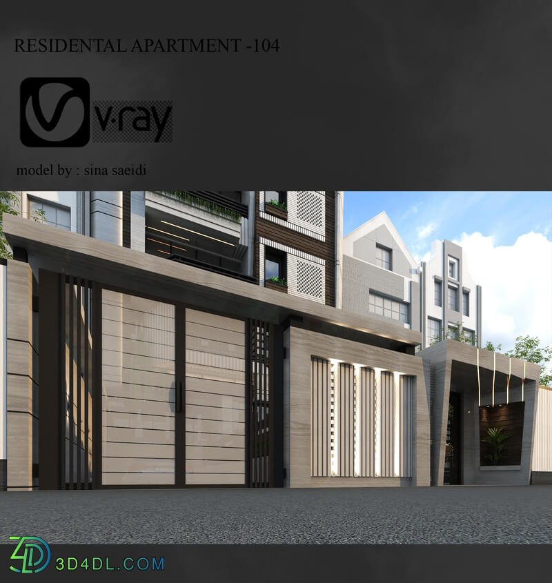 residental apartment facade-104