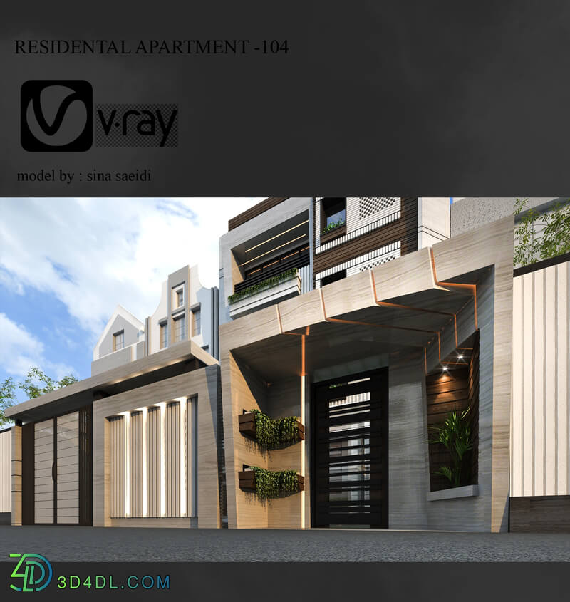 residental apartment facade-104