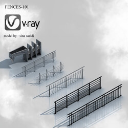 fences-101 نرده تراس و پله -101