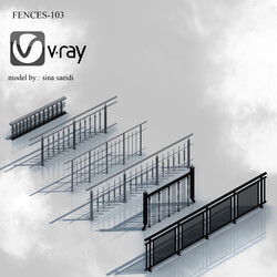 fences-103 نرده تراس و پله-103