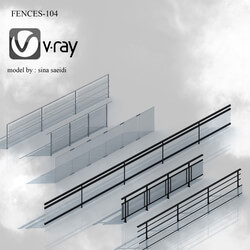 fences-104 نرده تراس و پله-104