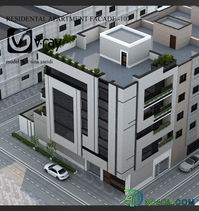 residental apartment facade - 107