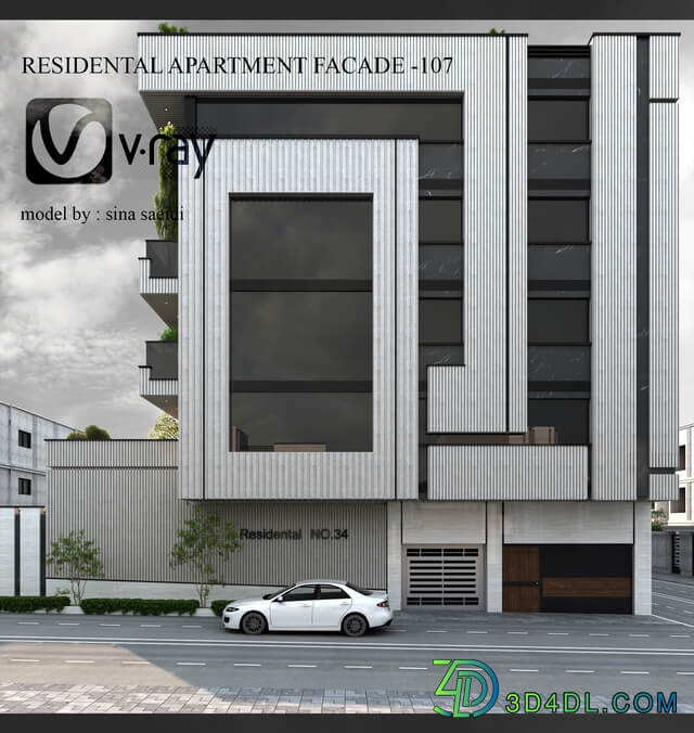 residental apartment facade - 107