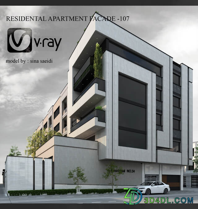 residental apartment facade - 107