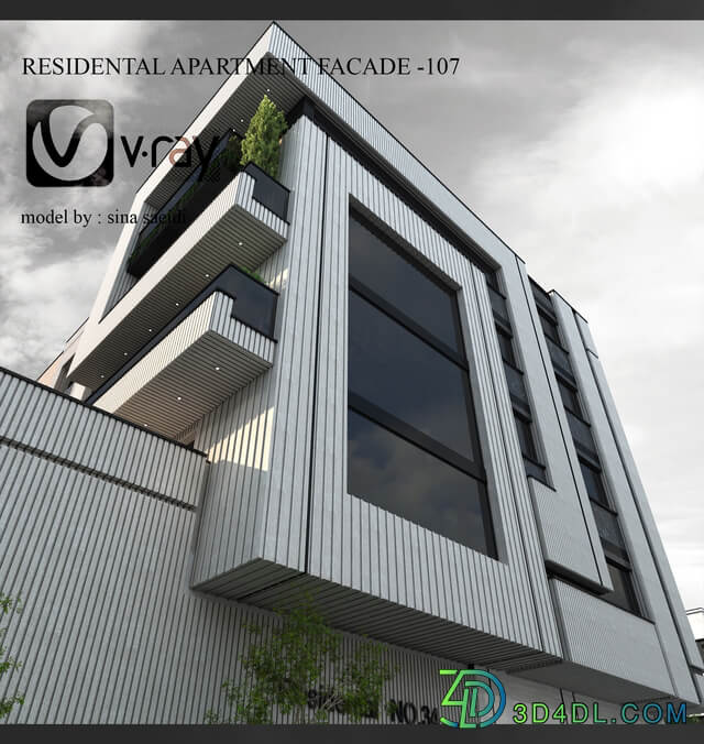 residental apartment facade - 107