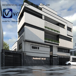 residental apartment facade-108 آپارتمان مسکونی-108