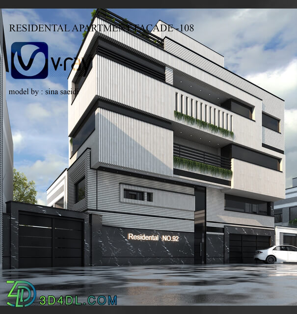 residental apartment facade-108