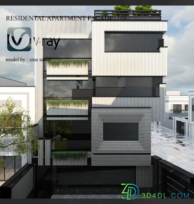 residental apartment facade-108