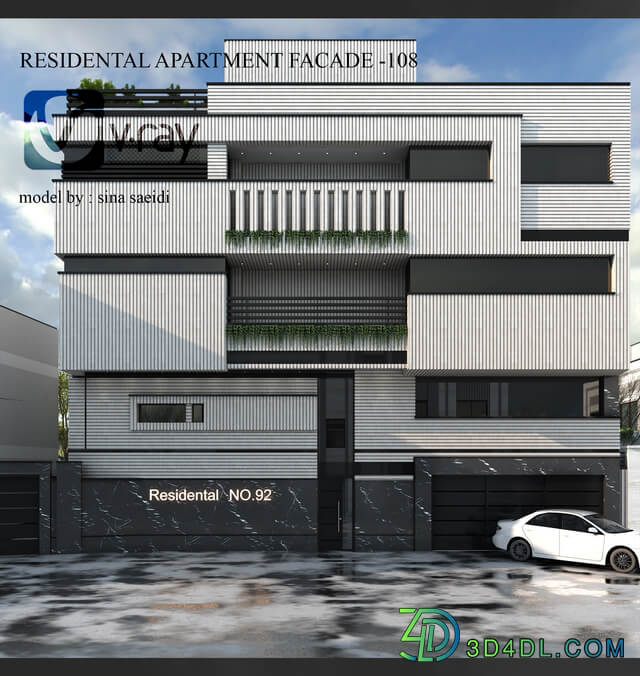 residental apartment facade-108