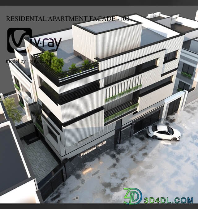 residental apartment facade-108