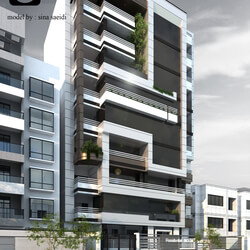 residental apartment facade-109 آپارتمان مسکونی-109