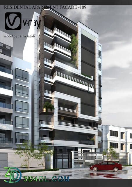 residental apartment facade-109