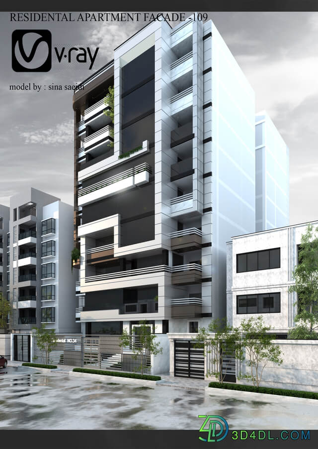 residental apartment facade-109