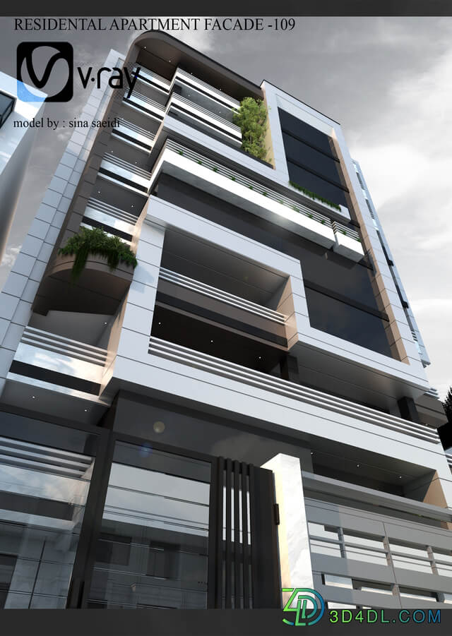 residental apartment facade-109