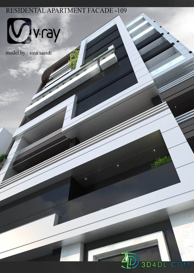 residental apartment facade-109