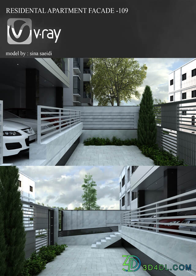 residental apartment facade-109