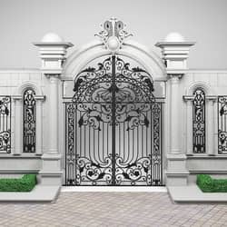 Front door & wall دیوار و گیت ورودی
