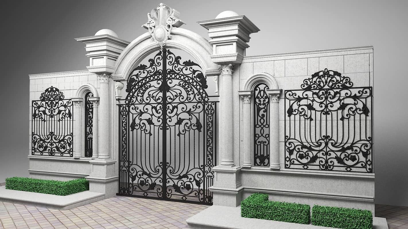 Front door & wall