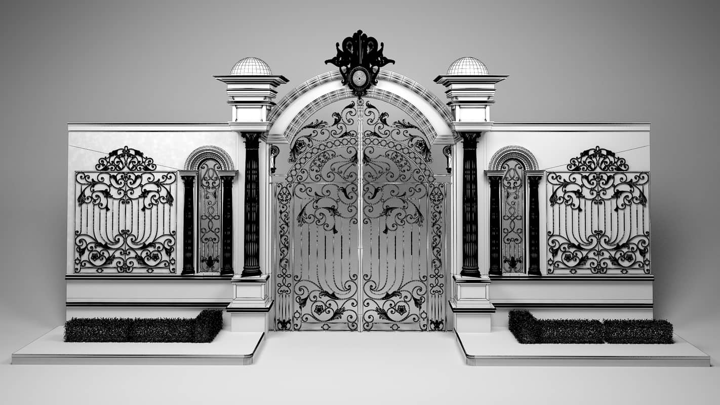 Front door & wall