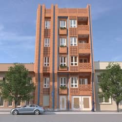 Brick building نمای آجری
