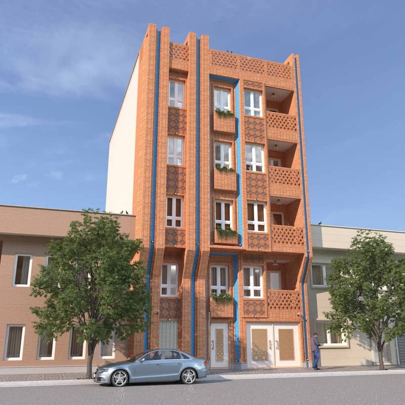 Brick building