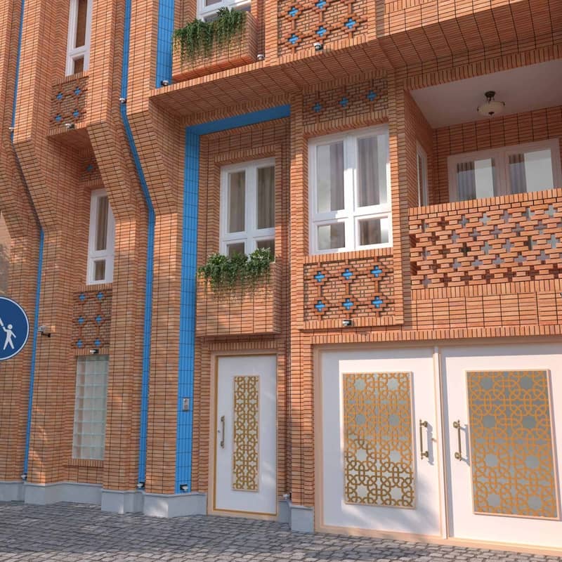 Brick building