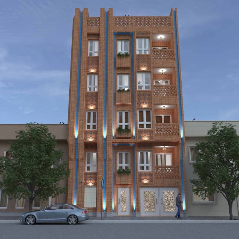 Brick building