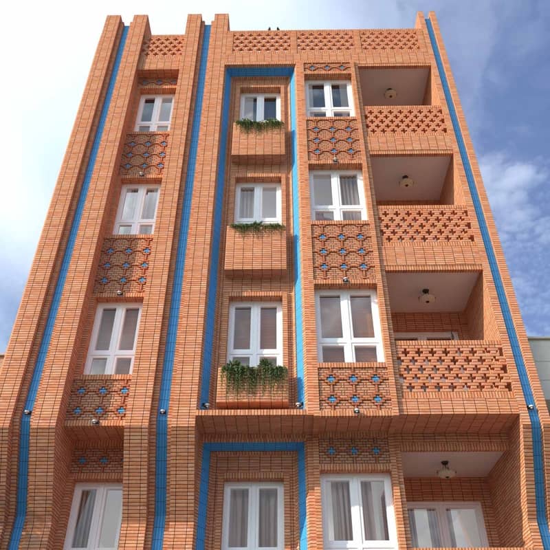 Brick building