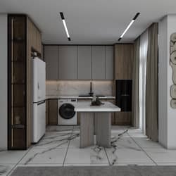 modern kitchen02 اشپزخانه مدرن02