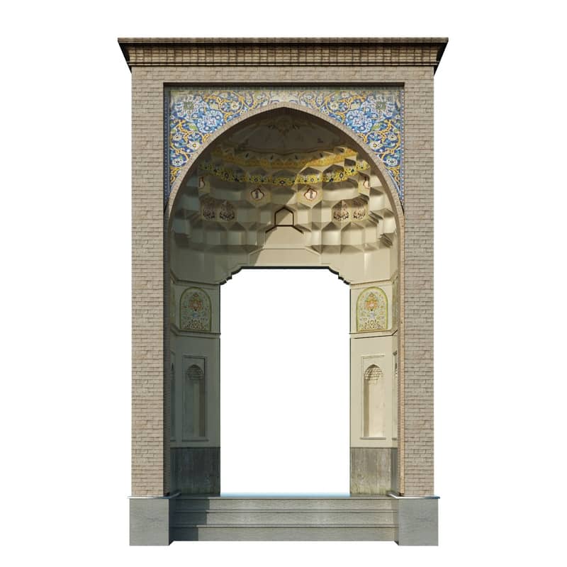 Old islamic turkish arch muqarnas set 142