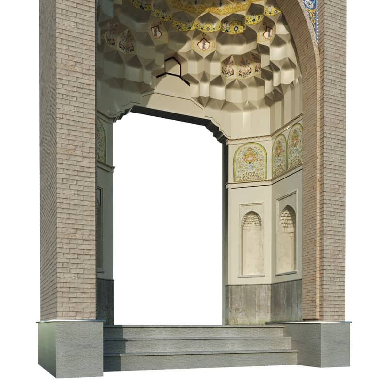 Old islamic turkish arch muqarnas set 142