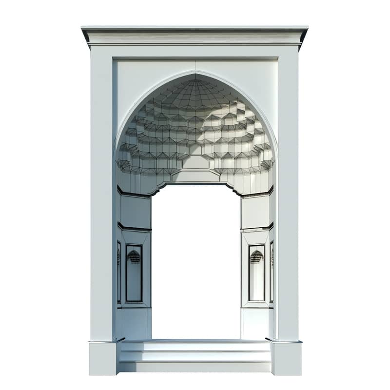 Old islamic turkish arch muqarnas set 142