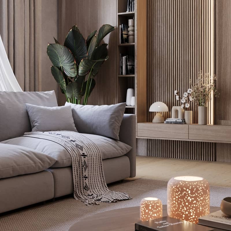 living room & TV set
