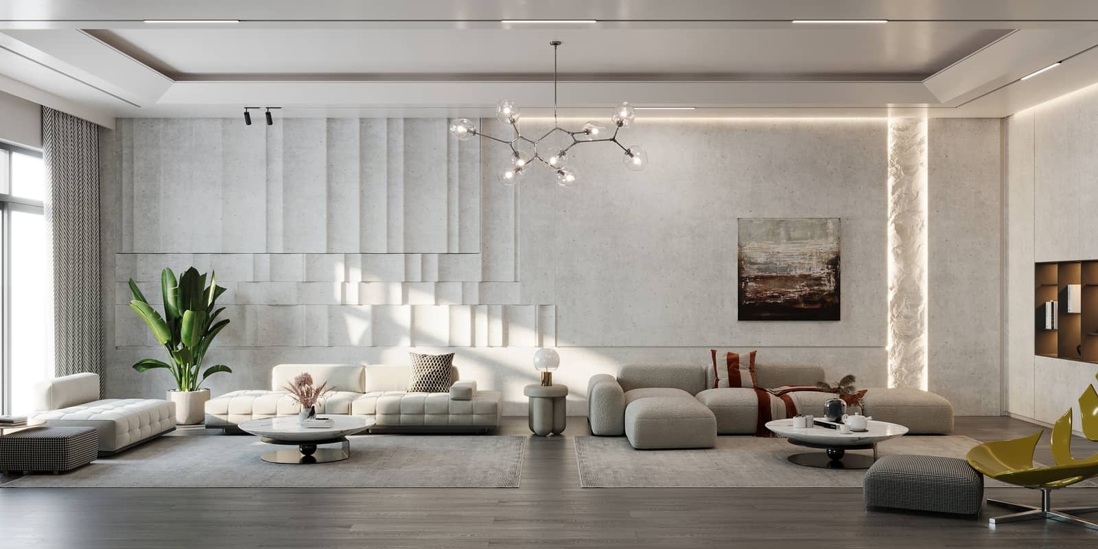 living room & TV set