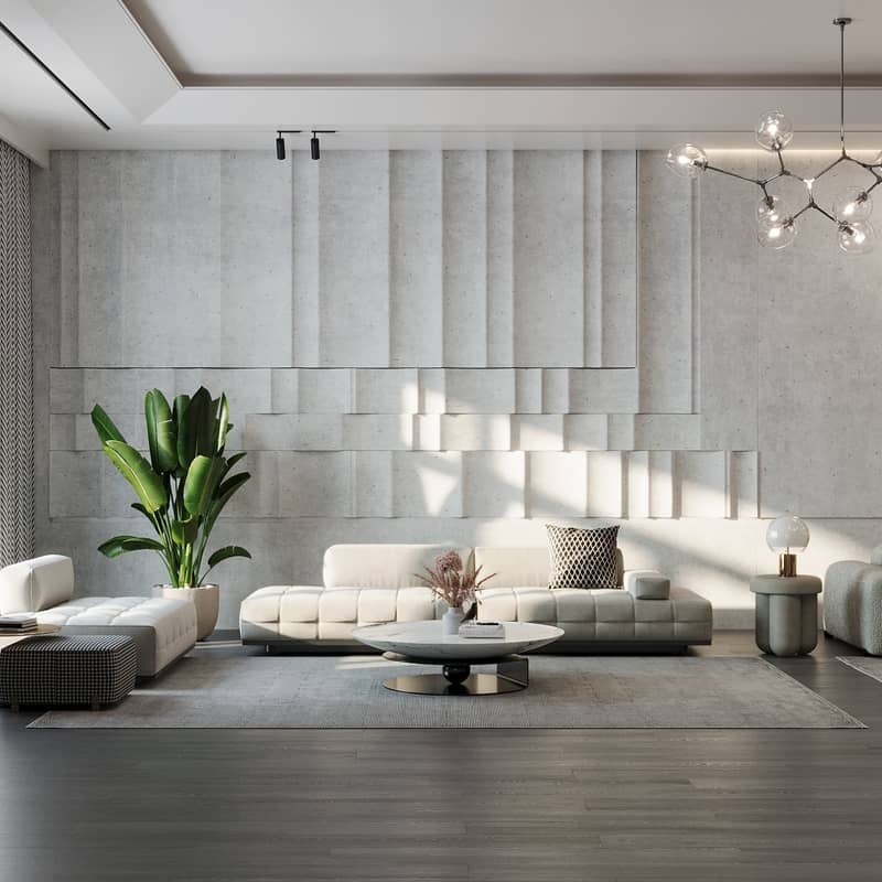 living room & TV set