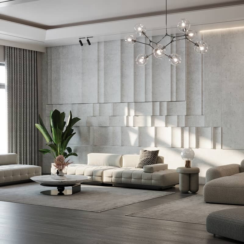 living room & TV set