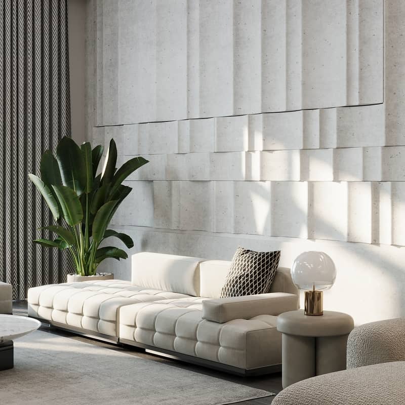 living room & TV set