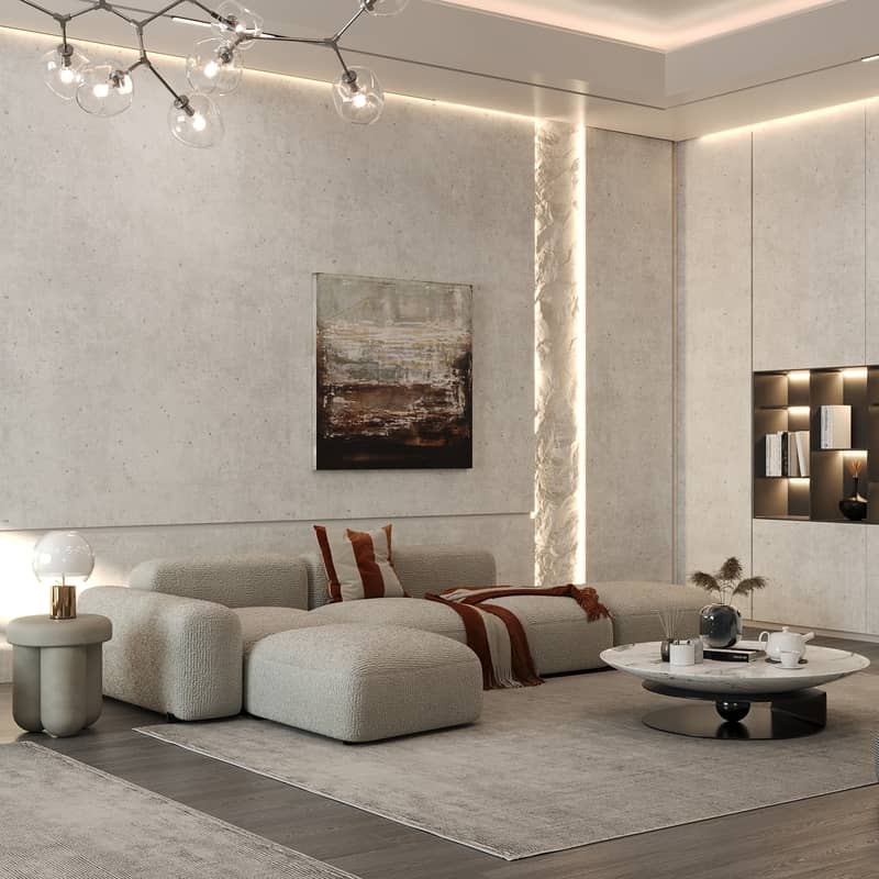 living room & TV set